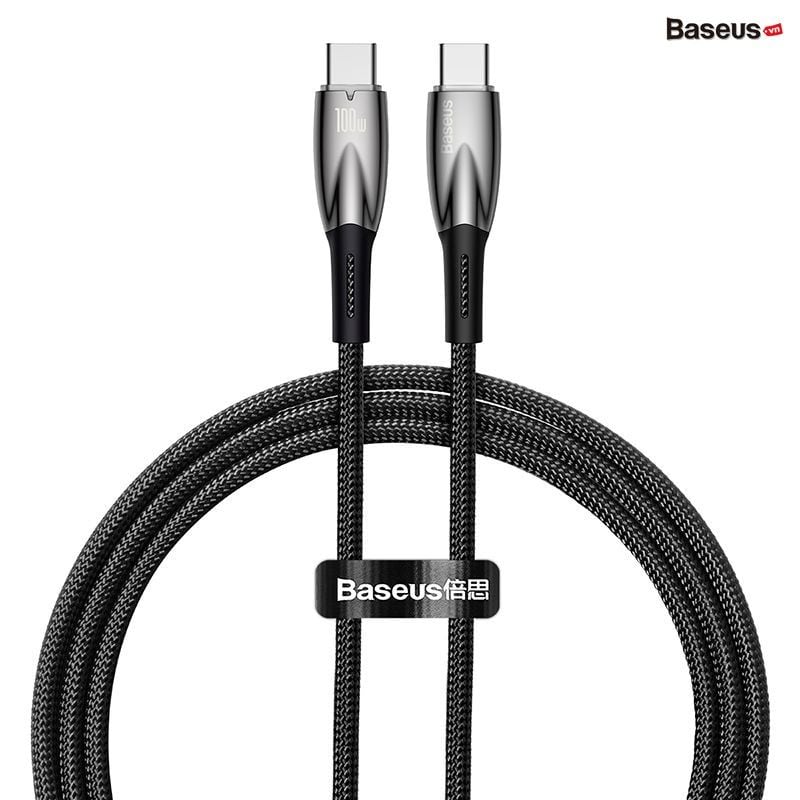 Cáp Sạc Nhanh Công Suất Cao Baseus Glimmer Series Fast Charging Data Cable Type-C to Type-C 100W