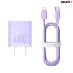 Bộ Sạc Nhanh 20W Baseus GaN5 Fast Charger 1C cho iPhone/Samsung (PD/QC Multi Quick Charge Support, Smart Protect)