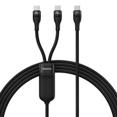 Cáp Sạc Nhanh 2 in 1 Baseus Flash Series Ⅱ One-for-Two Fast Charging Cable Type-C to Dual Type C 100W Gen2