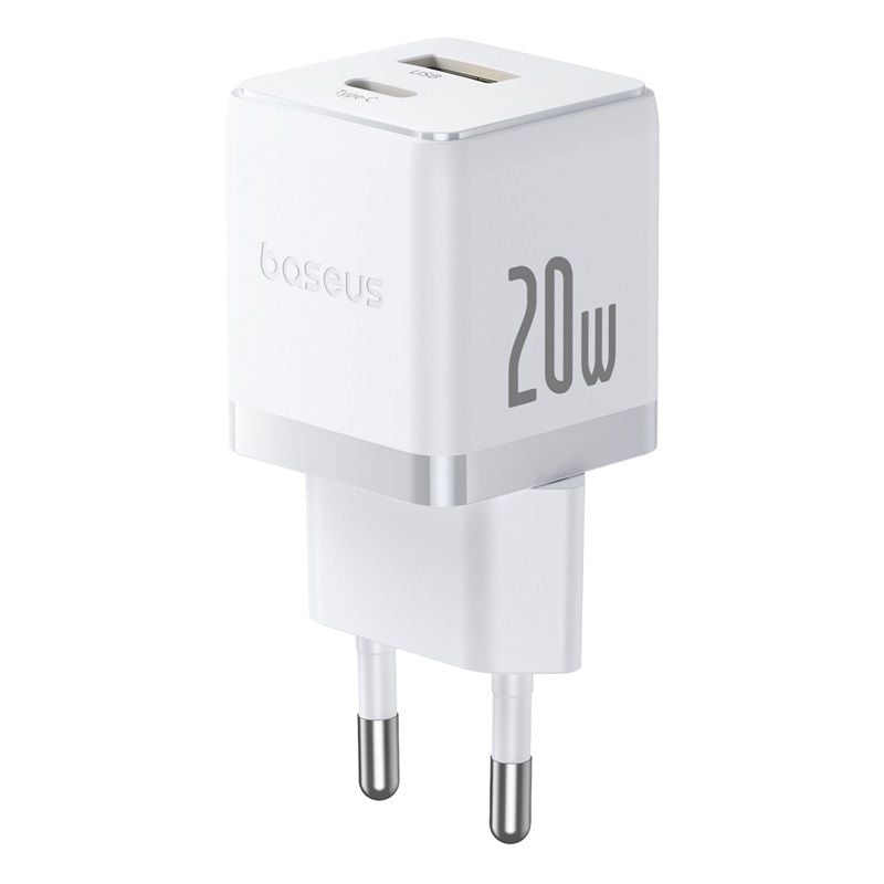 Củ Sạc Nhanh Baseus Palm C+U Charger 20W (USB + Type C Dual Port, 20W PD/QC 3.0 Multi Quick Charge Support)