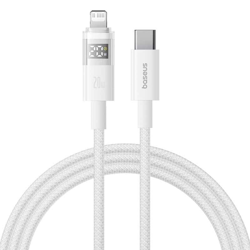 Cáp Sạc Nhanh C to Lightning Baseus Display 2 20W (Digital Display, 480Mbps)
