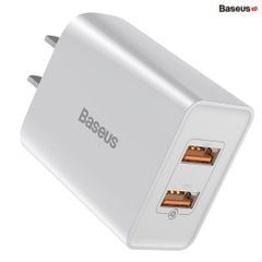 Cốc sạc nhanh Baseus Speed Mini 18W (Dual USB, QC3.0/PPS Quick Charger Support)