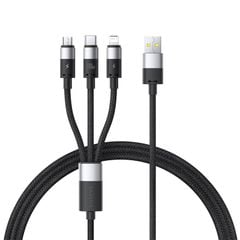 Cáp Sạc Đa Năng Baseus StarSpeed 1-for-3 USB-A to Type-C Lightning Micro 100W/2.4A/18W (1.5m)
