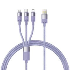 Cáp Sạc Đa Năng Baseus StarSpeed 1-for-3 USB-A to Type-C Lightning Micro 100W/2.4A/18W (1.5m)