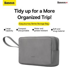 Túi Đựng Phụ Kiện Chống Thấm Nước Baseus Easy Journey Series Storage Bag (Da PU Siêu Mịn, Giặt được, Chống bụi, Chống thấm nước)