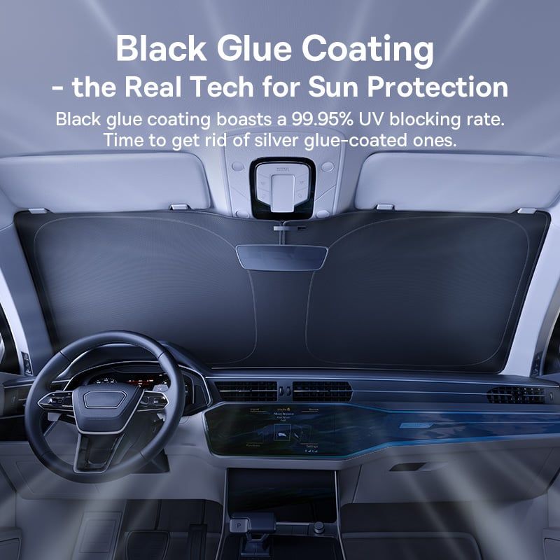 Dù Che Nắng Cửa Kính Trước Có Thể Xếp Lại Dùng Cho Xe Ô Tô Baseus GoTrip DT1 (Self-developed BSC Cooling Tech, >99.95% UV Blocking Rate, UPF2000+ Sun Protection)