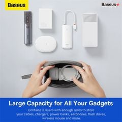 Túi Đựng Phụ Kiện Chống Thấm Nước Baseus Easy Journey Series Storage Bag (Da PU Siêu Mịn, Giặt được, Chống bụi, Chống thấm nước)