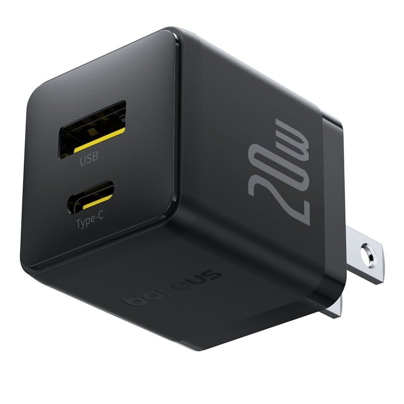 Củ Sạc Nhanh Baseus Palm C+U Charger 20W (USB + Type C Dual Port, 20W PD/QC 3.0 Multi Quick Charge Support)