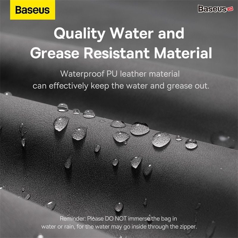 Túi Đựng Phụ Kiện Chống Thấm Nước Baseus Easy Journey Series Storage Bag (Da PU Siêu Mịn, Giặt được, Chống bụi, Chống thấm nước)