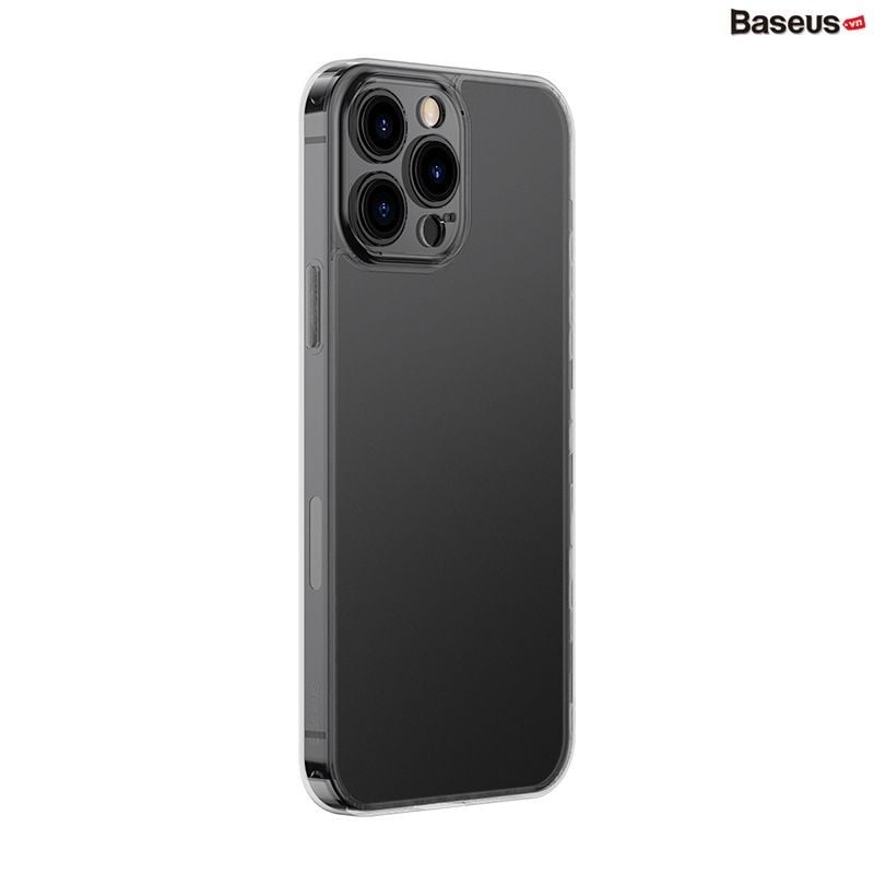 Ốp lưng cường lực nhám viền dẻo chống sốc Baseus Frosted Glass Protective Case dùng cho iPhone 13 Series