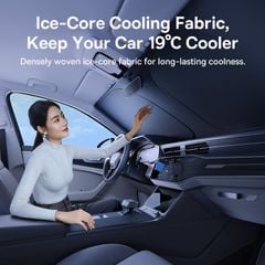 Dù Che Nắng Cửa Kính Trước Có Thể Xếp Lại Dùng Cho Xe Ô Tô Baseus GoTrip DT1 (Self-developed BSC Cooling Tech, >99.95% UV Blocking Rate, UPF2000+ Sun Protection)