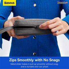 Túi Đựng Phụ Kiện Chống Thấm Nước Baseus Easy Journey Series Storage Bag (Da PU Siêu Mịn, Giặt được, Chống bụi, Chống thấm nước)