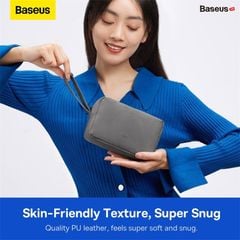Túi Đựng Phụ Kiện Chống Thấm Nước Baseus Easy Journey Series Storage Bag (Da PU Siêu Mịn, Giặt được, Chống bụi, Chống thấm nước)