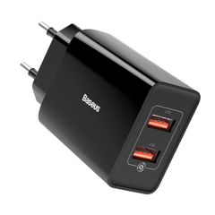 Cốc sạc nhanh Baseus Speed Mini 18W (Dual USB, QC3.0/PPS Quick Charger Support)