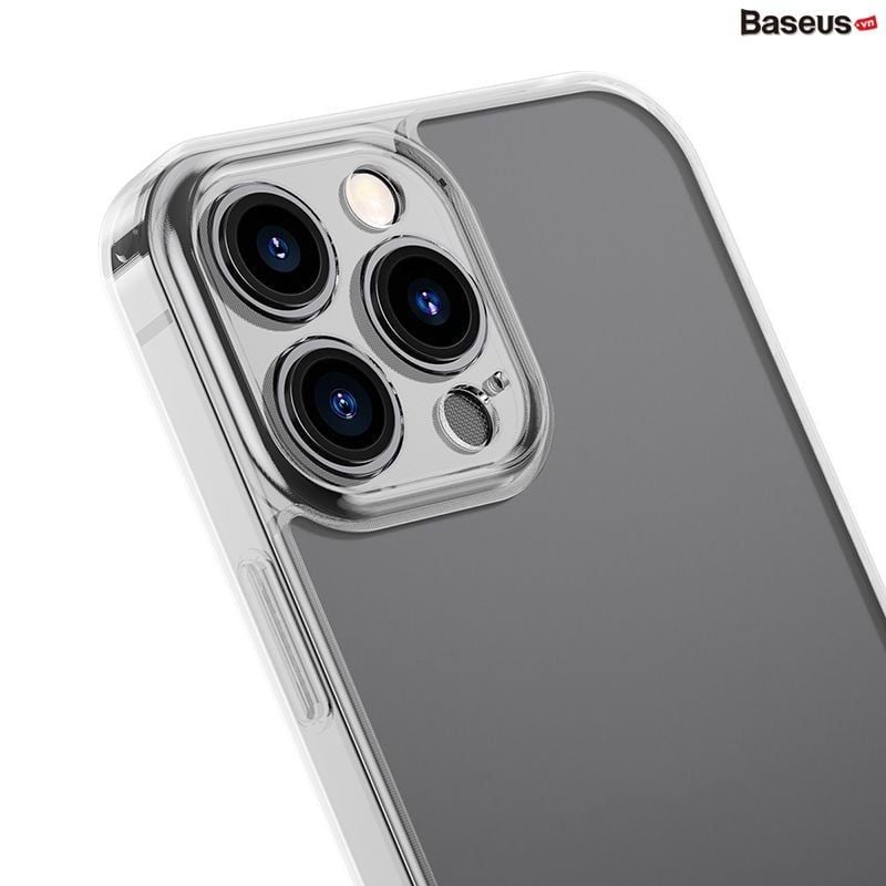 Ốp lưng cường lực nhám viền dẻo chống sốc Baseus Frosted Glass Protective Case dùng cho iPhone 13 Series