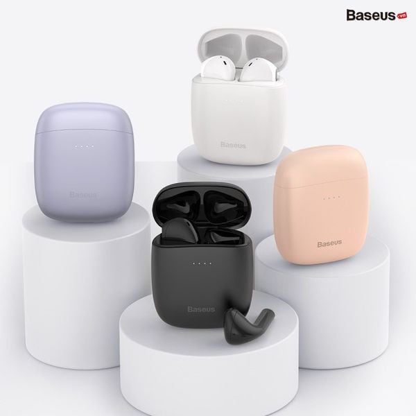 Tai Nghe Bluetooth Baseus Encok True Wireless Earphones W04/W04 Pro TWS Gen 2 Wireless Charger, New Model 2022 (Bluetooth 5.0, GPS - APP Control, Super Fast charge, Nearly No-delay & HD Stereo)