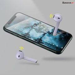 Tai Nghe Bluetooth Baseus Encok True Wireless Earphones W04/W04 Pro TWS Gen 2 Wireless Charger, New Model 2022 (Bluetooth 5.0, GPS - APP Control, Super Fast charge, Nearly No-delay & HD Stereo)