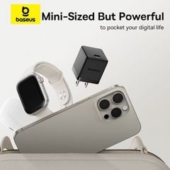 Bộ Sạc Nhanh Kèm Cáp Baseus Palm 1C 20W (For iPhone/iPad/Samsung/Google Pixel)