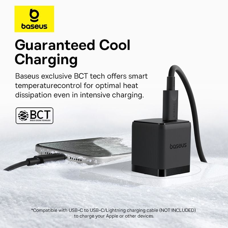 Củ Sạc Nhanh Baseus Palm 1C 20W (For iPhone/iPad/Samsung/Google Pixel)