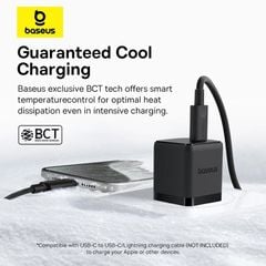 Bộ Sạc Nhanh Kèm Cáp Baseus Palm 1C 20W (For iPhone/iPad/Samsung/Google Pixel)