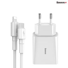 Cốc sạc nhanh Baseus Speed Mini QC/PD 18W (USB/Dual USB/Type C, PD/ Quick Charger)