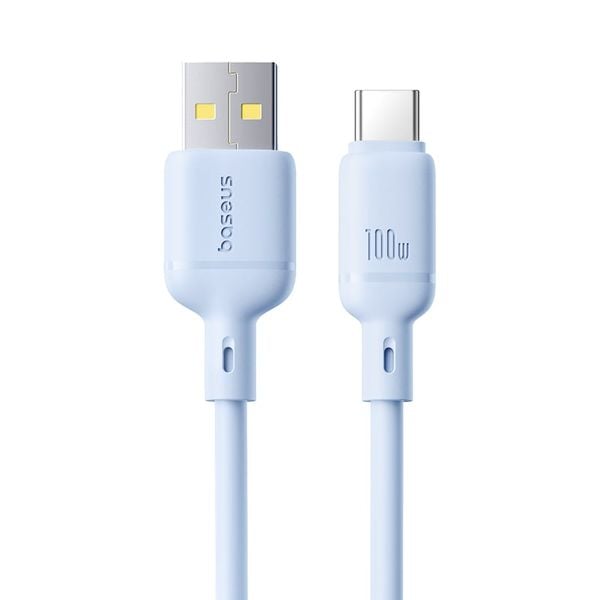 Cáp Sạc Nhanh Baseus Silky Series USB to Type-C 100W (480Mbps)