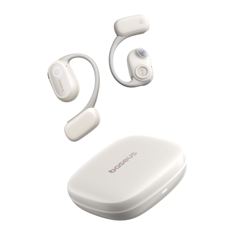 Tai Nghe Bluetooth TWS Baseus Bowie MF1 Open-Ear (Bluetooth v5.4, 12H, 16 mm Large Drivers, Bass Enhancement Algorithm, IPX4, 4-Mic ENC, Hi-Res Audio Wireless, LDAC)