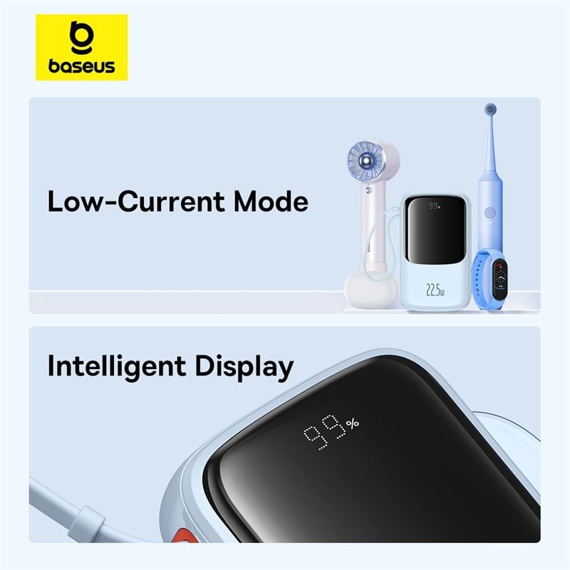 Pin Dự Phòng Baseus Qpow Pro+ Type-C Edition 10000mAh 22.5W (Digital Display)