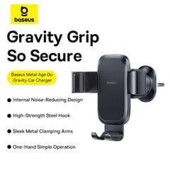Giá Đỡ Điện Thoại Trên Ô Tô Baseus Metal Age Go Gravity (Gắn Cho Cửa Gió)
