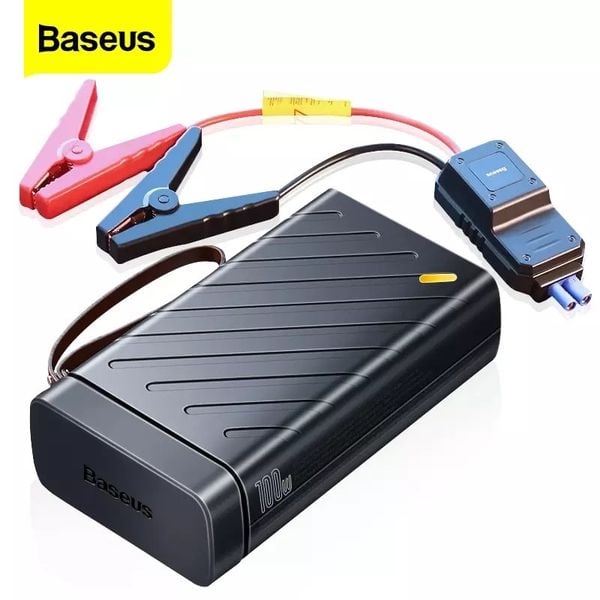 Kích bình ô tô thế hệ mới Baseus Reboost Jump Starter  tích hợp bộ chuyển đổi DC to AC 220V/50Hz (with Portable Energy Storage Power Supply AC 220V/50Hz - 100W)