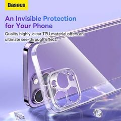 Ốp Lưng Trong Suốt Siêu Mỏng Baseus Simple Series 2 Protective Case Cho iPhone 13 14 Pro Max