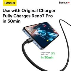 Cáp Sạc Siêu Nhanh Baseus Superior Series (SUPERVOOC) Fast Charging Data Cable USB to Type-C 65W Cho OPPO Huawei Vivo Meizu