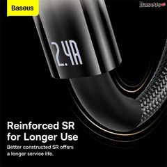 Cáp Sạc Lightning Tự Ngắt Baseus Explorer Series dùng cho iPhone (USB to Lightning, Auto Power-Off, 2.4A)