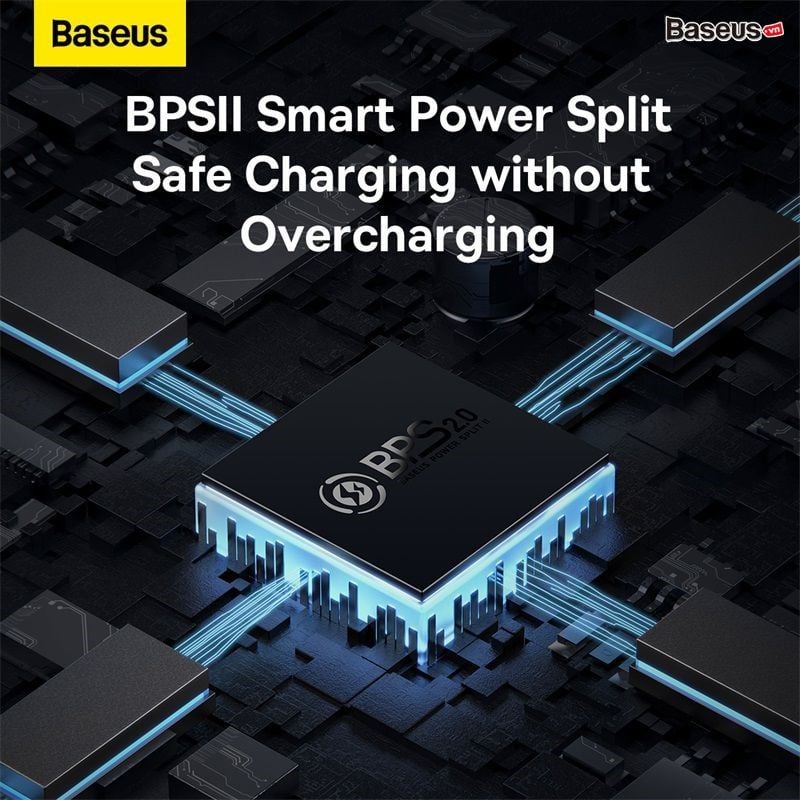 Bộ sạc nhanh Baseus GaN5 Pro 65W – Combo củ sạc + cáp C to C 100W, 2C + USB, hỗ trợ PD3.0/PPS/QC4.0/SCP/FCP