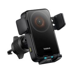 Đế Giữ Điện Thoại Kiêm Sạc Không Dây Cho Ô Tô Baseus Wisdom Pro (Auto Coil Alignment, 15W)