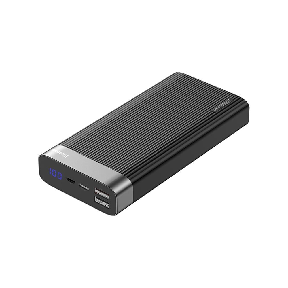 Pin sạc dự phòng Baseus Parallel PD Power Bank 20,000mAh cho Smartphone/ Tablet/ Macbook (18W, QC 3.0, Power Delivery, LED, 2 Port USB + Type C)