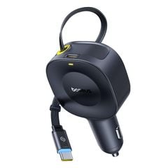 Tẩu Sạc Cho Ô Tô Baseus PrimeTrip VR2 30W (with 31.5-Inch Retractable Cable C+Type-C Port, Uninterrupted & Ultra-Safe Charging, 360° Rotation)
