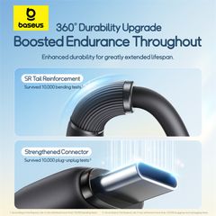 Cáp Sạc Nhanh Đa Năng Baseus New Pudding Series USB to M+L+C 3.5A (1.3m, 480Mbps)