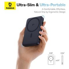 Pin Sạc Không Dây Baseus PicoGo Qi2 with Rotatable Stand 5000mAh 20W (with C to C 3A Cable 30cm)