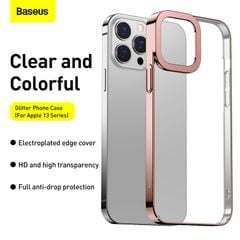 Ốp lưng nhựa cứng trong suốt Baseus Glitter Case dùng cho iPhone 13/13 Pro/13 Promax 2021