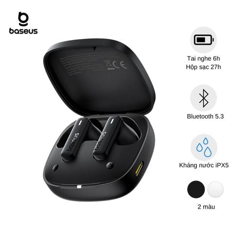 Tai Nghe Không Dây Baseus Bowie E19 (Bluetooth v5.3, TWS, 33H)