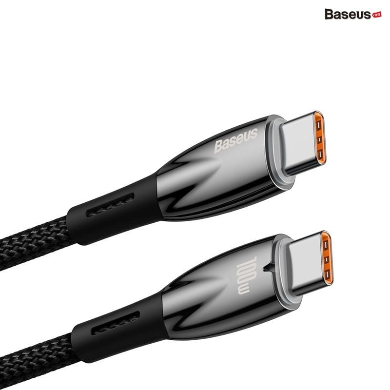 Cáp Sạc Nhanh Công Suất Cao Baseus Glimmer Series Fast Charging Data Cable Type-C to Type-C 100W