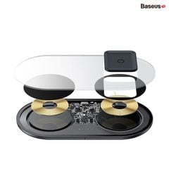 Bộ đế sạc nhanh không dây 2 trong 1 Baseus Simple Wireless Charger Turbo Edition (20W, Phone + Airpods Pro)