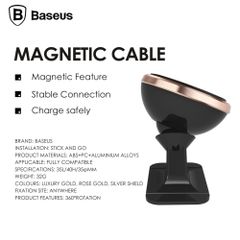 Bộ đế giữ điện thoại nam châm dùng cho xe hơi Baseus 360-degree Rotation Magnetic Mount Holder(Paste type)