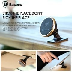 Bộ đế giữ điện thoại nam châm dùng cho xe hơi Baseus 360-degree Rotation Magnetic Mount Holder(Paste type)