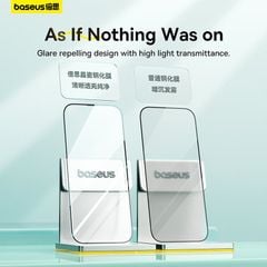 Kính Cường Lực Baseus Sapphire Series HD Tempered-Glass Screen Protector (with Built-in Dust Filter) for iP 15/16