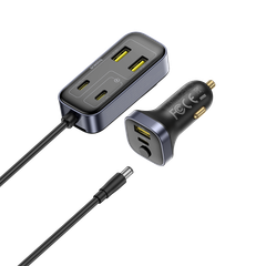 Tẩu Sạc Cho Ô Tô Baseus BackseatPal L1 In-vehicle 3U+3C 110W (with 1.5m Extension Cord Cable)