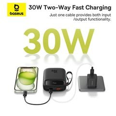 Pin Sạc Dự Phòng Baseus Qpow 2 Digital Display 30W (10000/20000mAh)