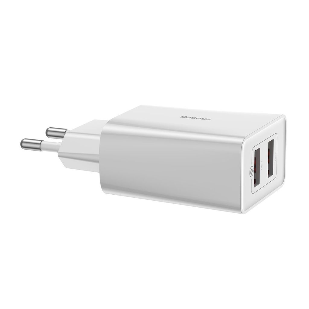 Cốc sạc nhanh Baseus Speed Mini 18W (Dual USB, QC3.0/PPS Quick Charger Support)