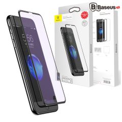 Kính cường lực 3D Baseus Silk Screen LV217 cho iPhone 6 7 8 / 6 7 8 Plus ( 0.23mm,Full màn hình, Viền dẽo 3D Soft Edge PET, Chống nứt bể mép)